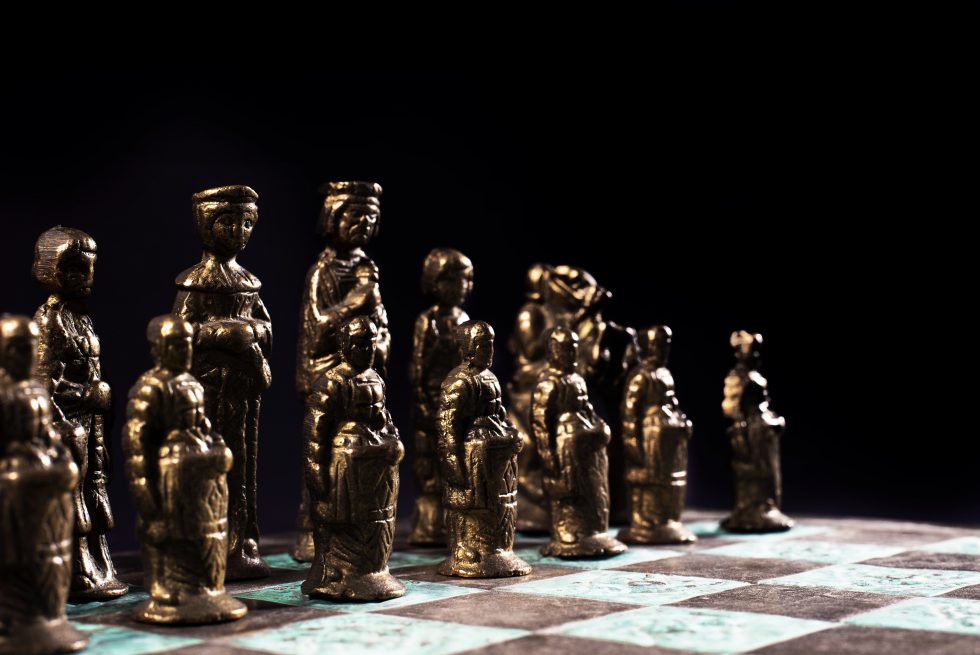 Chess Pieces on Board Chess Pieces on Board